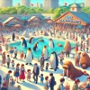 A vibrant scene depicting the ongoing popularity of Ise Sea Paradise. The image should show many visitors, including Japanese families and groups, enjoying animal interactions and lively events. The focus is on the people having fun at exhibits with penguins, walruses, and other attractions. The atmosphere is joyful and bustling.